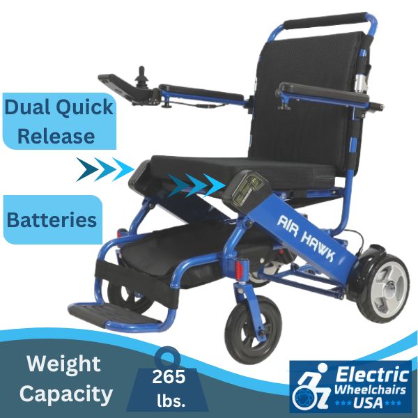 AirHawk Electric Wheelchair With Remote Control